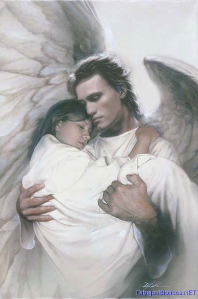 angel male holding female angel